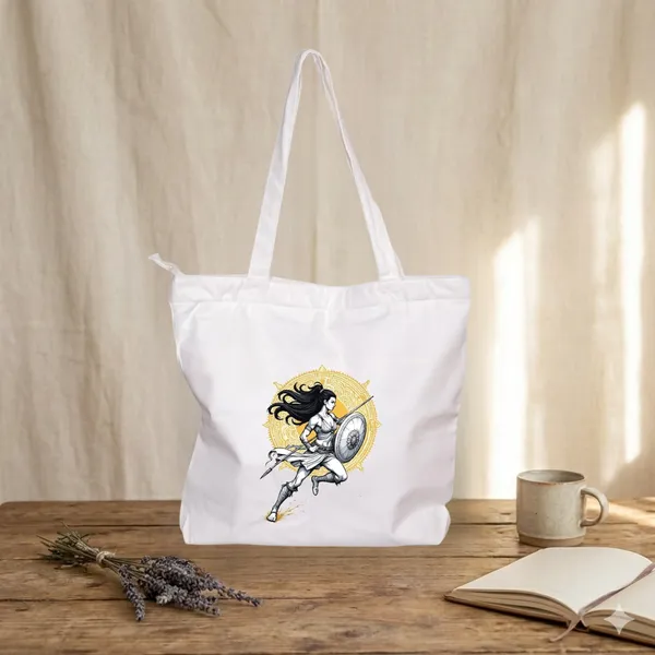White_Everyday_Large_Totebag,_For_Shopping_Collage_And_Office_UseFor_Womens