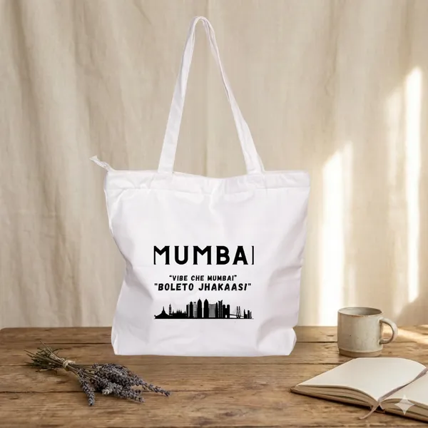 White_Trending_Large_Canvas_Tote_Bag__|_Cotton_Shoulder_Zipper_Bag_For_Office,_College,_Shopping_&_Daily_Use_|_15Kg_Load_Capacity_|_Waterproof_Lining|Organiser_Bag_(Zpcv-04W)_For_Unisex