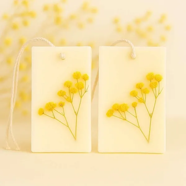 Yellow_And_White__Scented_Soy_Wax_Handmade_Sachet_Tablet_&_Air_Freshener_Bars_Pack_Of_2