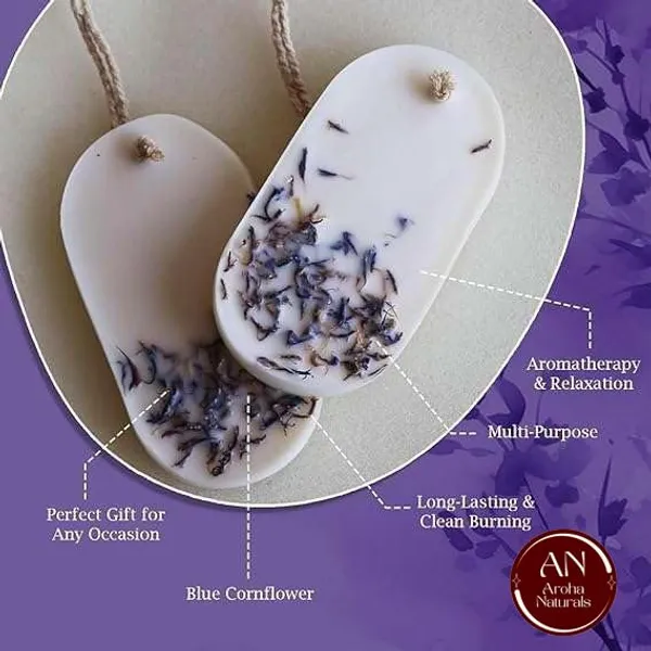 White_Scented_Soy_Wax_Handmade_Bluecorn_Flower_Wax_Tablet