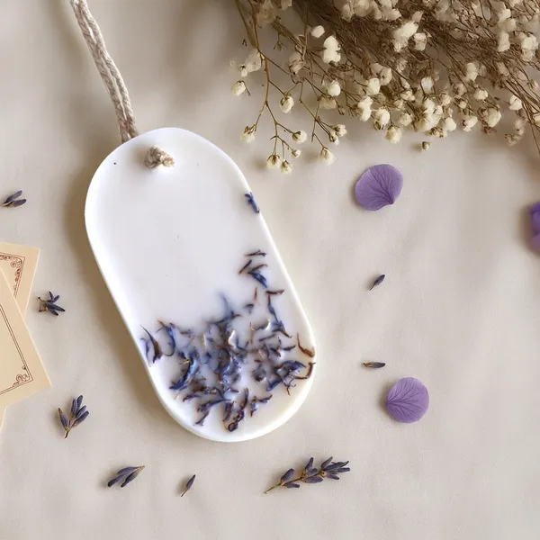 White_Scented_Soy_Wax_Handmade_Bluecorn_Flower_Wax_Tablet