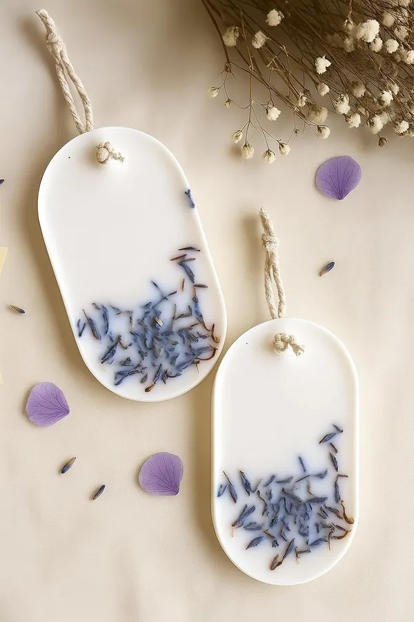 White_Scented_Soy_Wax_Handmade_Bluecorn_Flower_Wax_Tablet_Pack_Of_2