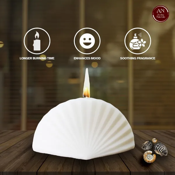 White_Seashell_Soy_Wax_Scented_Candle_For_Home_Decor_&_Gifting