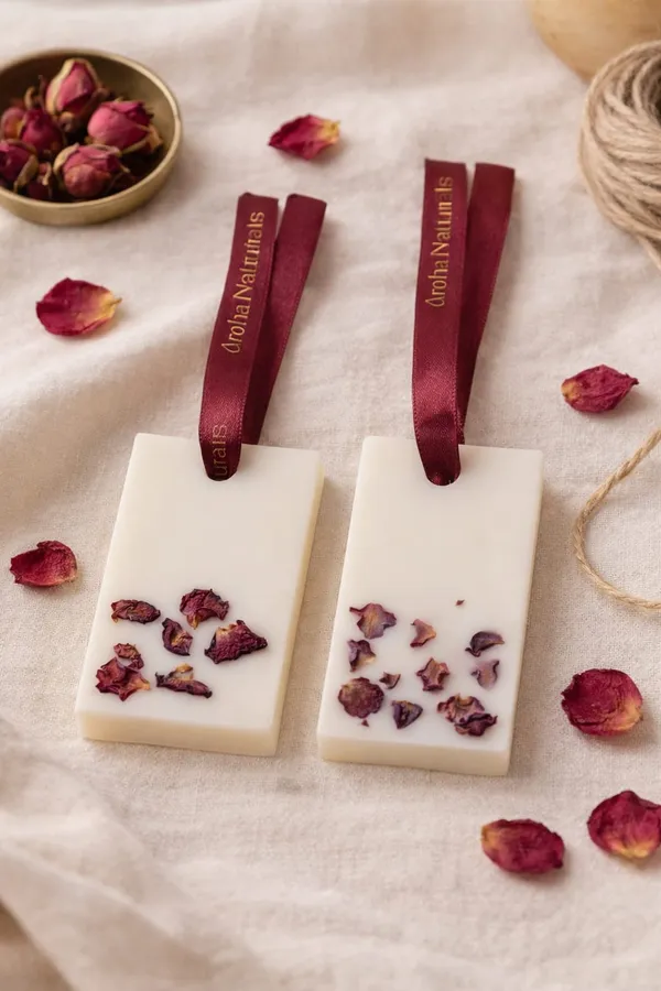White_Wax_tablet_Rose_Pack_Of_2_For_Hpme_Decor