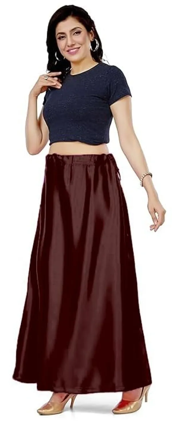 Wine_Satin_Petticoat_For_Women
