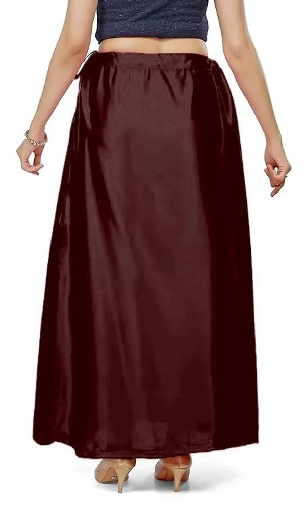 Wine_Satin_Petticoat_For_Women