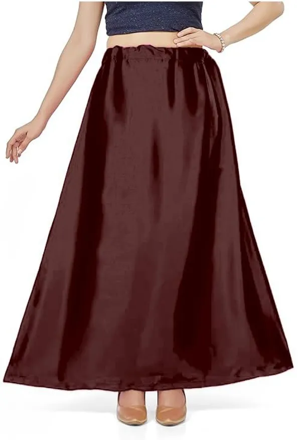Wine_Satin_Petticoat_For_Women