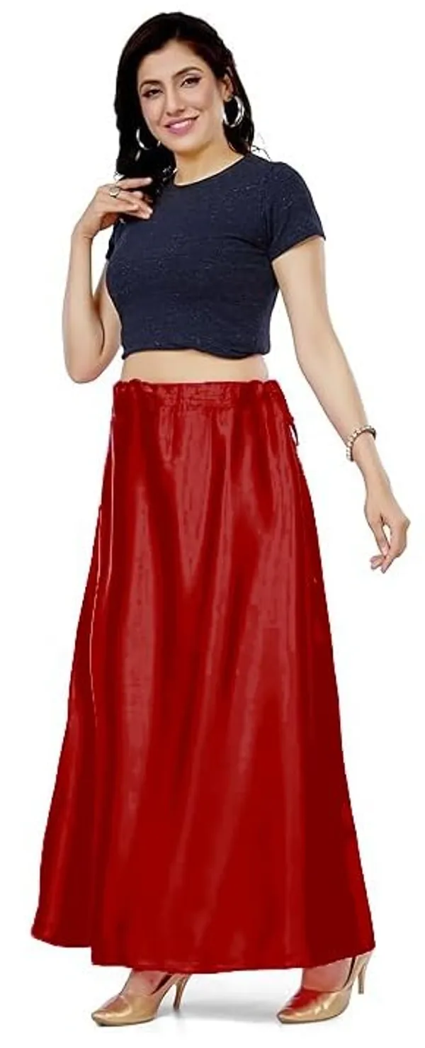 Maroon_Satin_Petticoat_For_Women