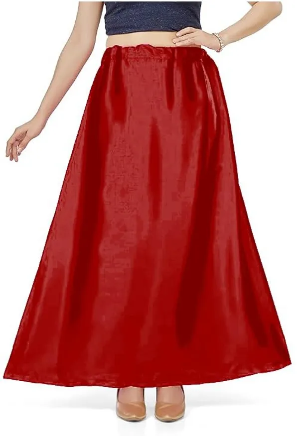Maroon_Satin_Petticoat_For_Women