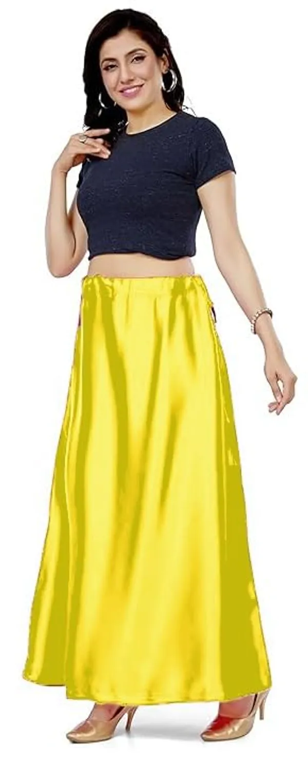 Lemon_Yellow_Satin_Petticoat_For_Women