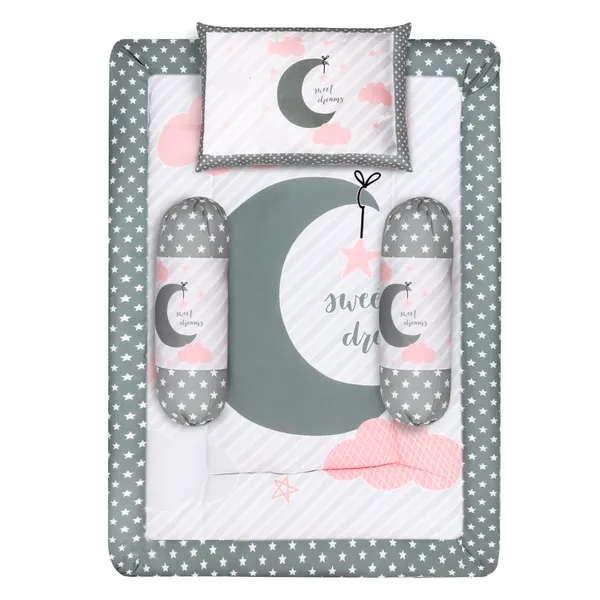 Grey_3_Pillows_&_Moon_Cotton_Baby_Bed_for_0-1_Year_BB107
