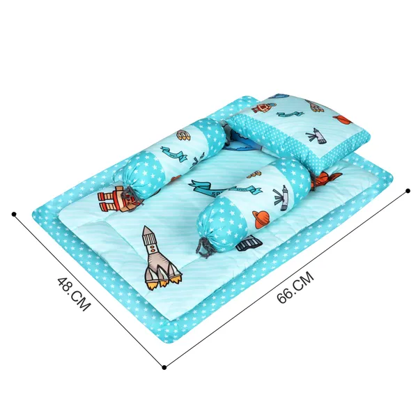 Blue_3_Pillows_&_Space_Theme_Cotton_Baby_Bed_for_0-1_Year_BB109
