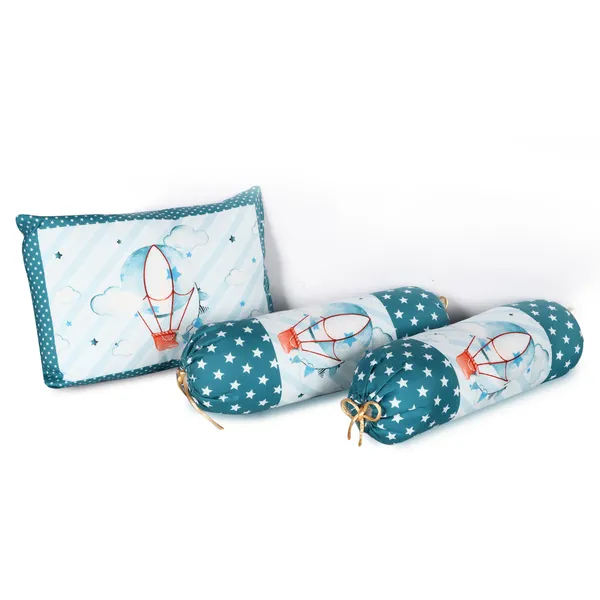 Blue_3_Pillows_&_Balloons_Theme__Cotton_Baby_Bed_for_0-1_Year_BB110