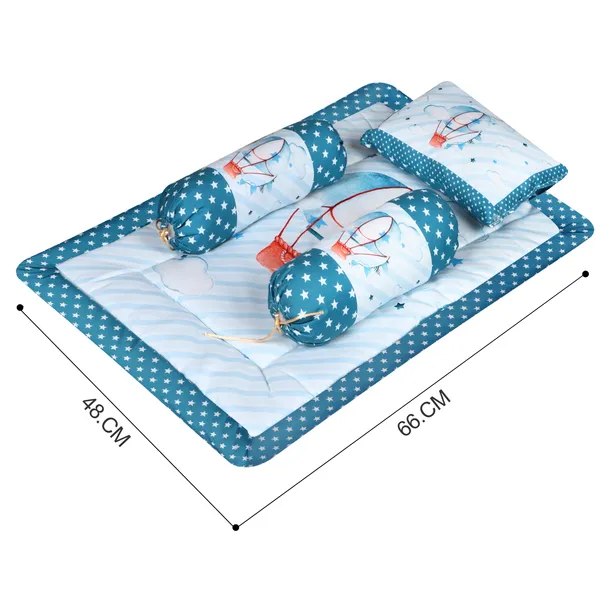 Blue_3_Pillows_&_Balloons_Theme__Cotton_Baby_Bed_for_0-1_Year_BB110
