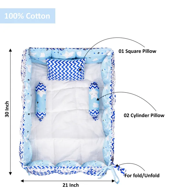 Blue_3_Pillows_Cotton_Baby_Bed_for_0-6_Month_BB17