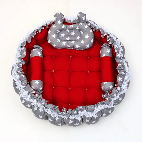 Multicolor_Mosquito_Protection_Net_Cotton_Baby_Bed_for_0-6_Month_BB19