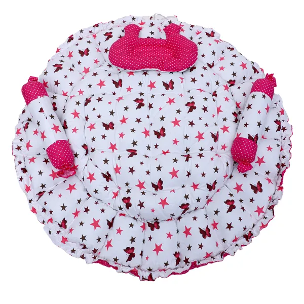 Pink_Mosquito_Protection_Net_Cotton_Baby_Bed_for_0-6_Month_BB21