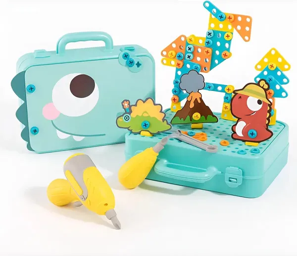 DIY_STEM_Creative_Puzzle_Box_Toy_Set_-_232_Pcs_Engineering_Building_Blocks_Kit_with_Electric_Dinosaur_Screw_Gun_Drill_for_Kids