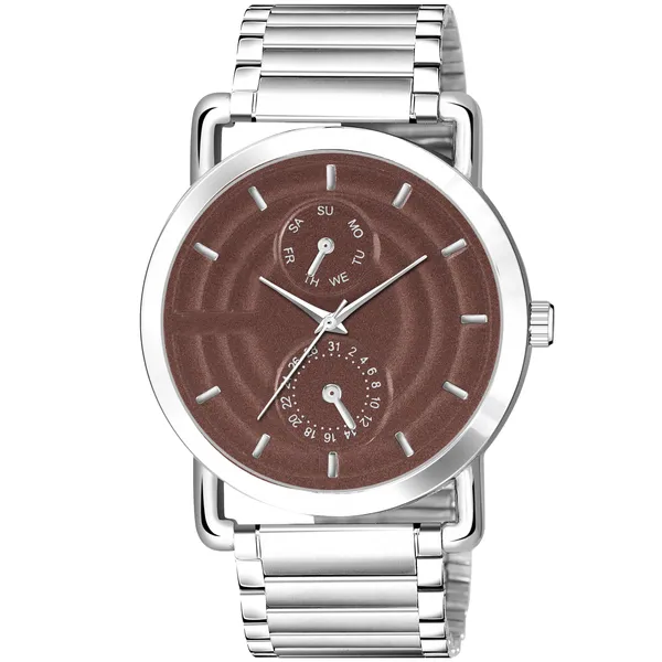 Brown_3D_Embossed_Stainless_Steel_Analog_Watch_For_Men_LR123