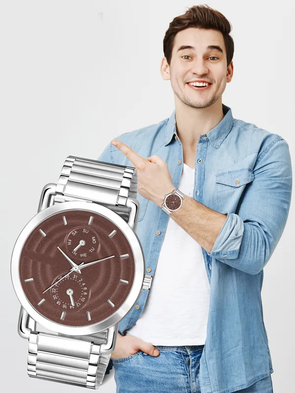 Brown_3D_Embossed_Stainless_Steel_Analog_Watch_For_Men_LR123