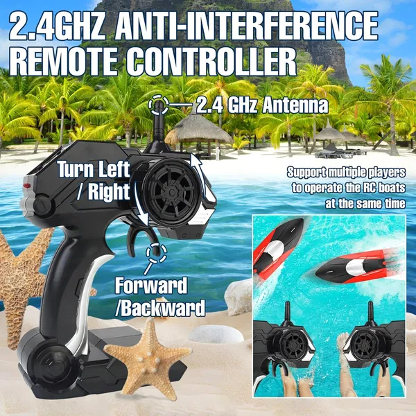 _High-Speed_Remote_Control_Boat_-_15km/h_RC_Speed_Boat_with_100_Mins_Long_Battery_Life,_Dual_Engine_&_80m_Range_for_Pools_&_Lakes