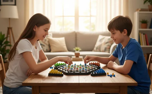 Chain_Triangle_Chess_Board_Game_-_Triggle_Rubber_Band_Game_with_50_Rubbers,_Triangular_Triangles_Pegs_&_Hexagonal_Game_Board_for_Kids_&_Family