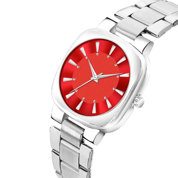 New_Trending_Red-Silver_Round_Braclet_Professional_LR304