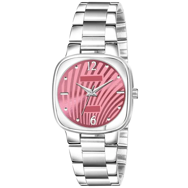 New_Trending_Pink_-Silver_Round_Braclet_Abstract_Floral_LR308