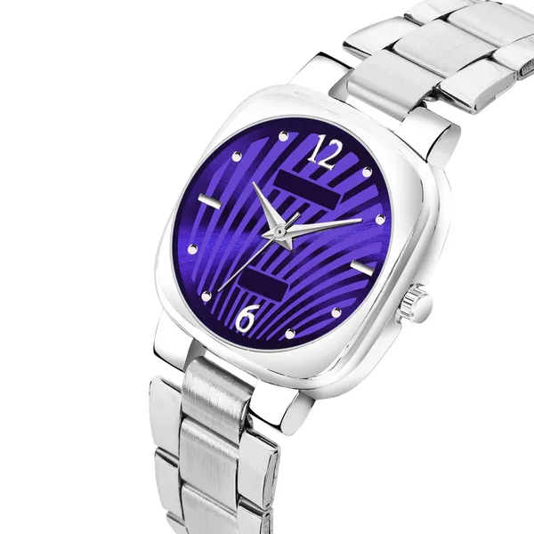 New_Trending_Purple-Silver_Round_Braclet_Abstract_Floral_LR309