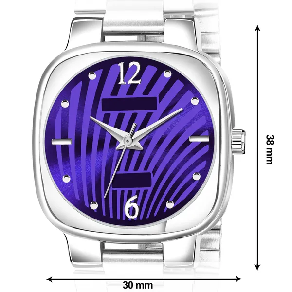 New_Trending_Purple-Silver_Round_Braclet_Abstract_Floral_LR309