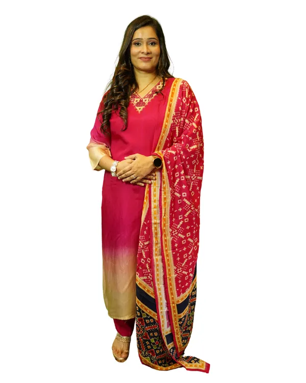 Rani_Pink_Patola_Bliss_Party_Wear_3Pcs_Suit_Set_For_Women