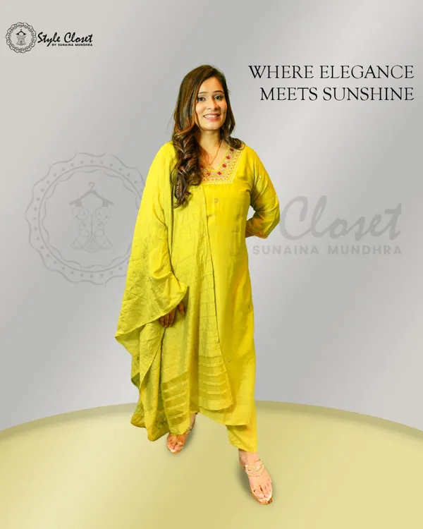 Lime_Green_Lemon_Glow_Kurta_Set_For_Women