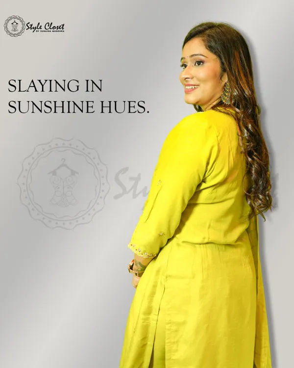 Lime_Green_Lemon_Glow_Kurta_Set_For_Women