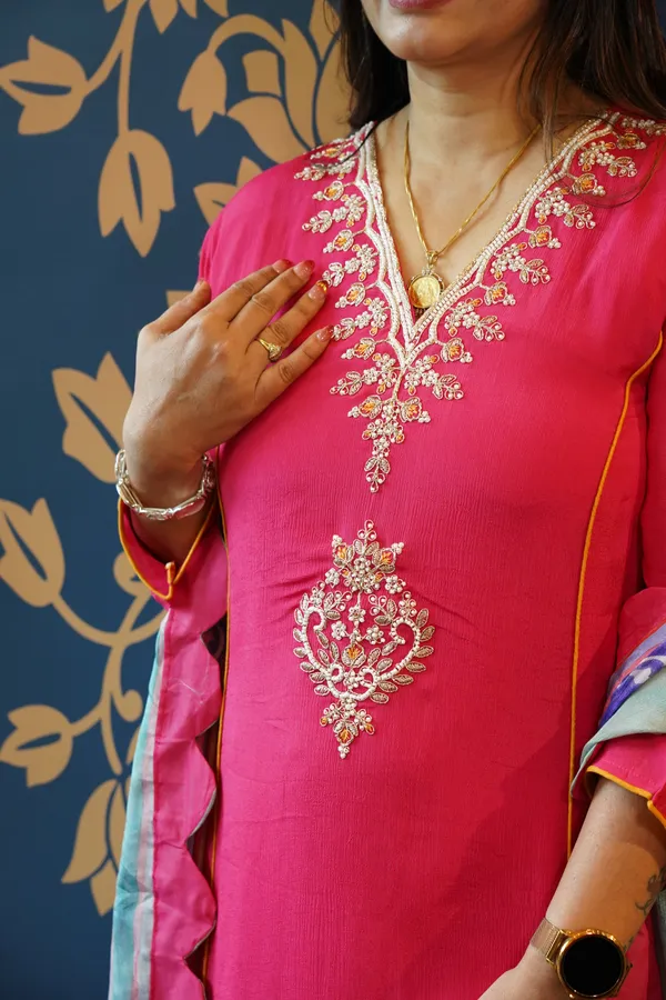 Rani_Pink_Noor_Embroidered_Kurta_Set_For_Women