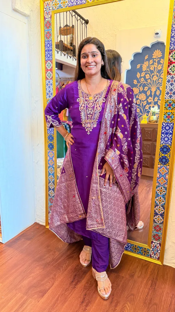 Dark_Purple_Festive_Glam_Handcrafted_Crape_Suit_Set_For_Women