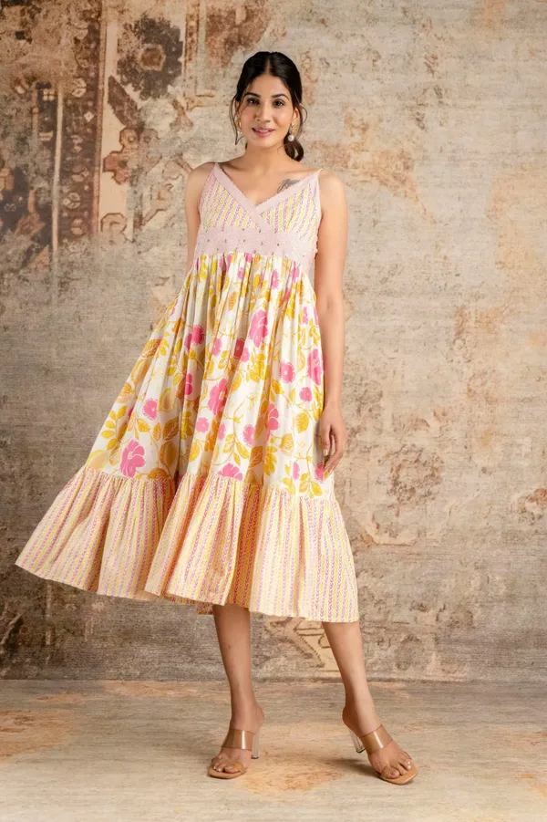 Off-White_Printed_Cotton_Noodle_Strap_Dress_For_Women
