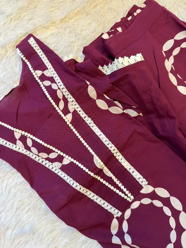 Wine_Printed_Kite_Shaped_Casual_Wear_Co-Ord_Set_For_Women