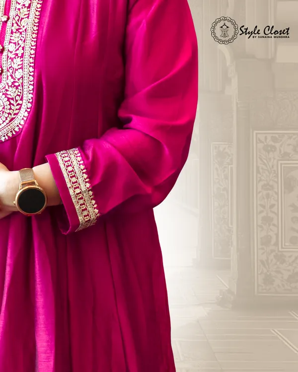 Magenta_Anarkai_Kurta_Set_For_Women