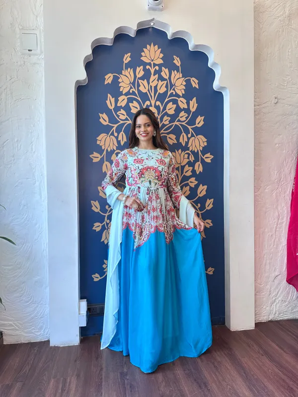 Blue_Bloom_Printed_Anarkali_Gown_For_Women