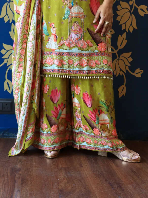 Dark_Olive_Green_Royal_Peacock_Garden_3-Piece_Printed_Suit_Set_For_Women