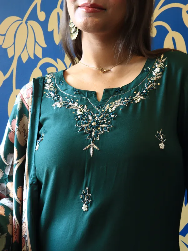 Bottle_Green_Embroider_Silk_Straight_Suit_Set_With_Digital_Print_Dupatta_For_Women