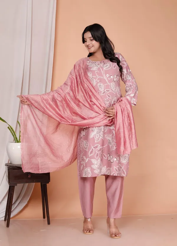 Pink_Floral_Elegance_Printed_Kurta_Set_For_Women