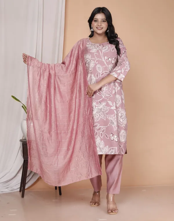 Pink_Floral_Elegance_Printed_Kurta_Set_For_Women