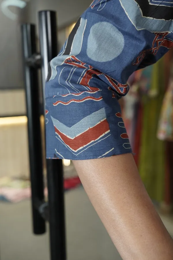 Multicolor_Abstract_Print_Peplum_Kurta_For_Women