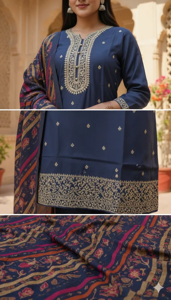 Navy_Blue_The_Sapphire_Regalia_Embroidered_Kurta_Set_For_Women