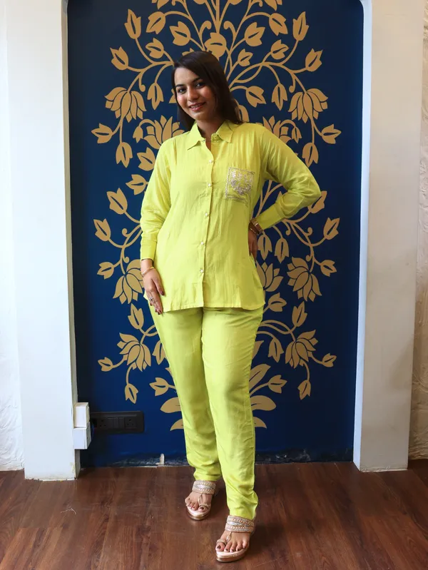 Zesty_Lime_The_Lumiere_Hand_Work_Chanderi_Set_For_Women