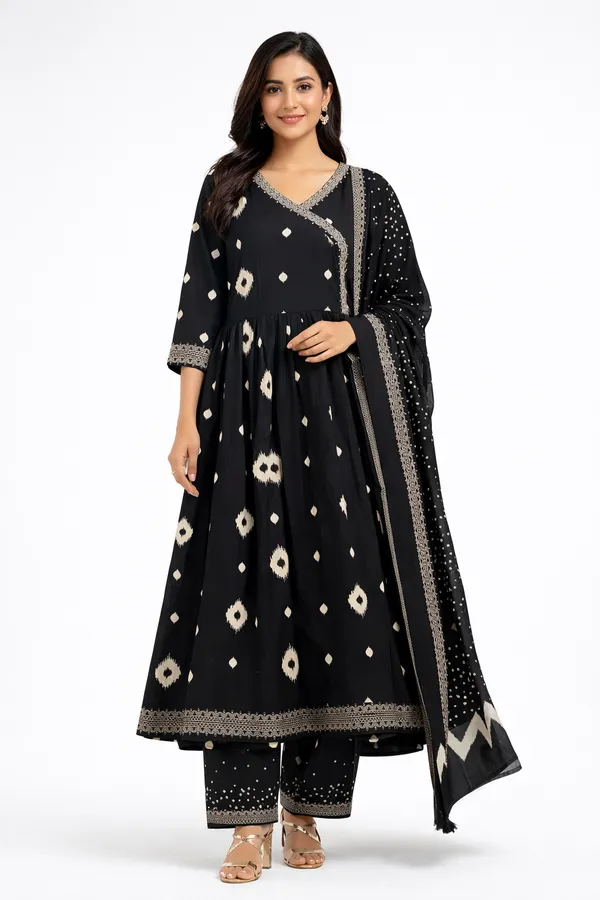 Black_Noor_Black_Printed_Anarkali_Set_(3-Piece)_For_Women