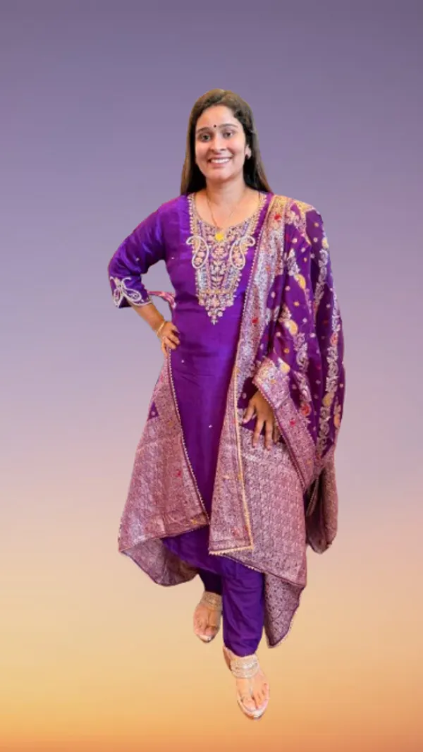 Dark_Purple_Festive_Glam_Handcrafted_Crape_Suit_Set_For_Women