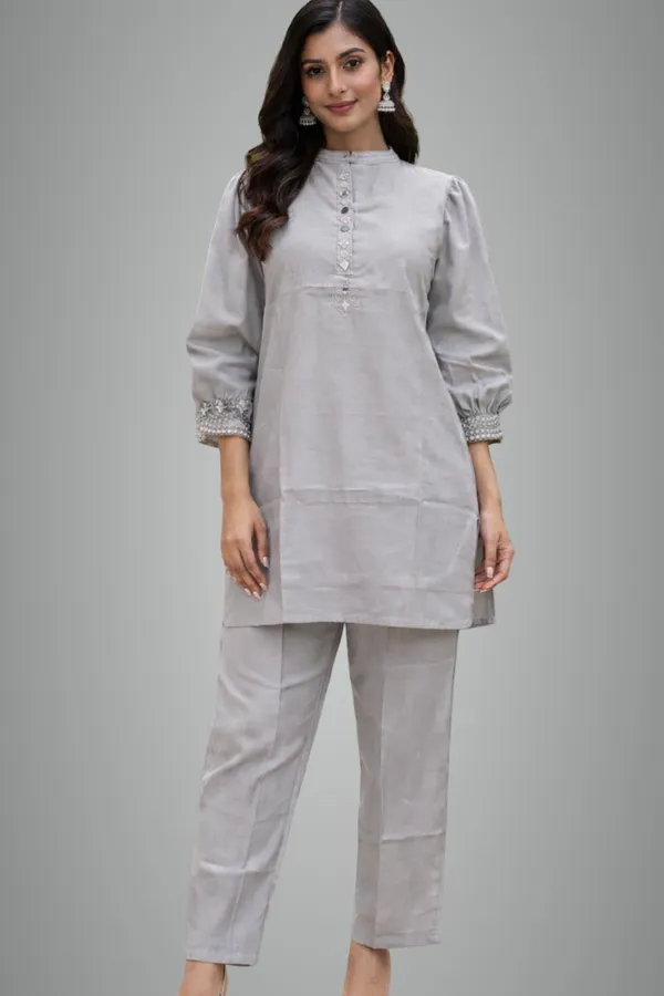 Light_Grey_Mist_Puff-Sleeve_Co-Ord_Set_For_Women