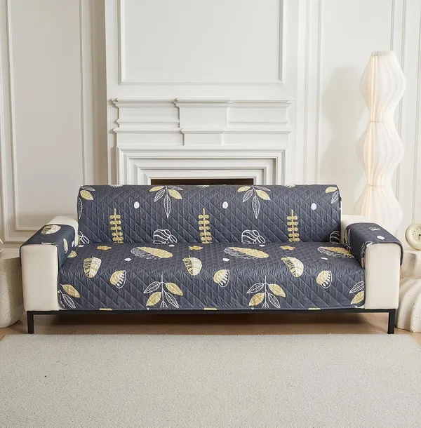 Paisley_Charcoal_Non_Slip_Quilted_Sofa_Protector_Mat_Thick_Printed_With_Strap_For_Home